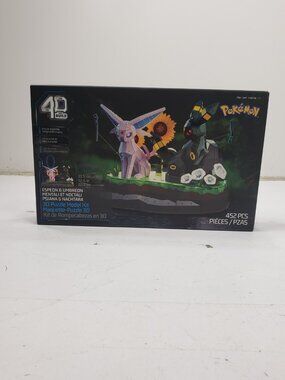 4D Build Pokemon Espeon & Umbreon 3D Puzzle Model Kit 452pc Cardboard